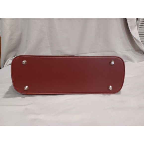 VINTAGE LE SAC STRAW AND LEATHER DOUBLE HANDLE HANDBAG - Picture 8 of 16